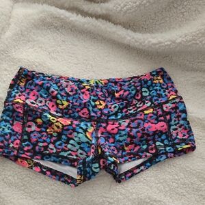 Colorful Leopard Print Women's Shorts